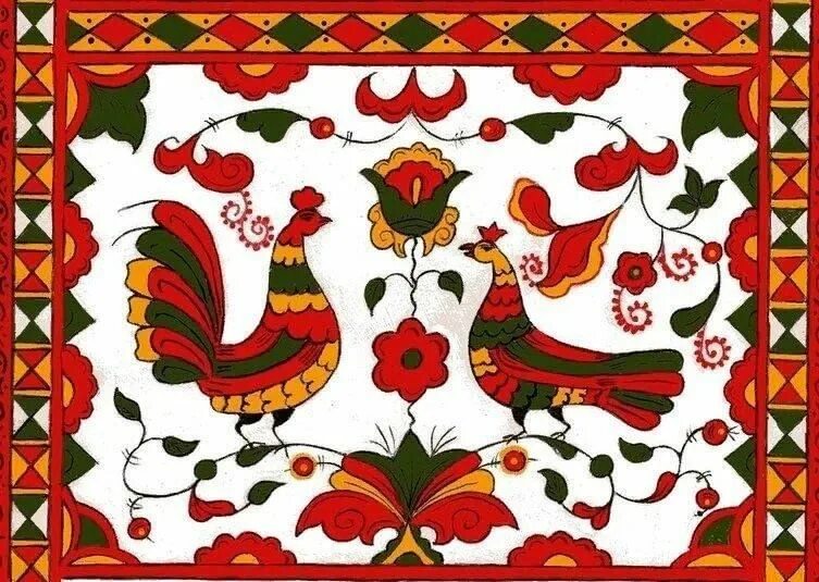 Птица сирин в пермогорской росписи. Росписи северной двины пермогорская. Пермогорская роспись птицы. Северодвинская роспись птица сирин. Пермогорская птица сирин.