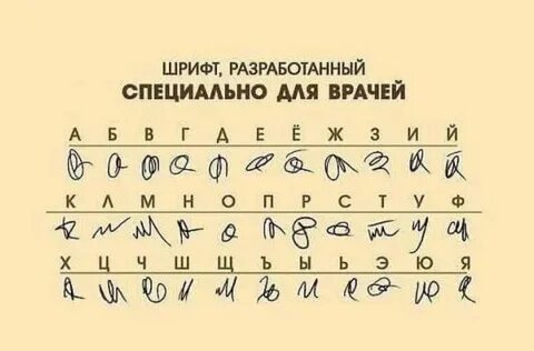 Алфавит врачей буквы