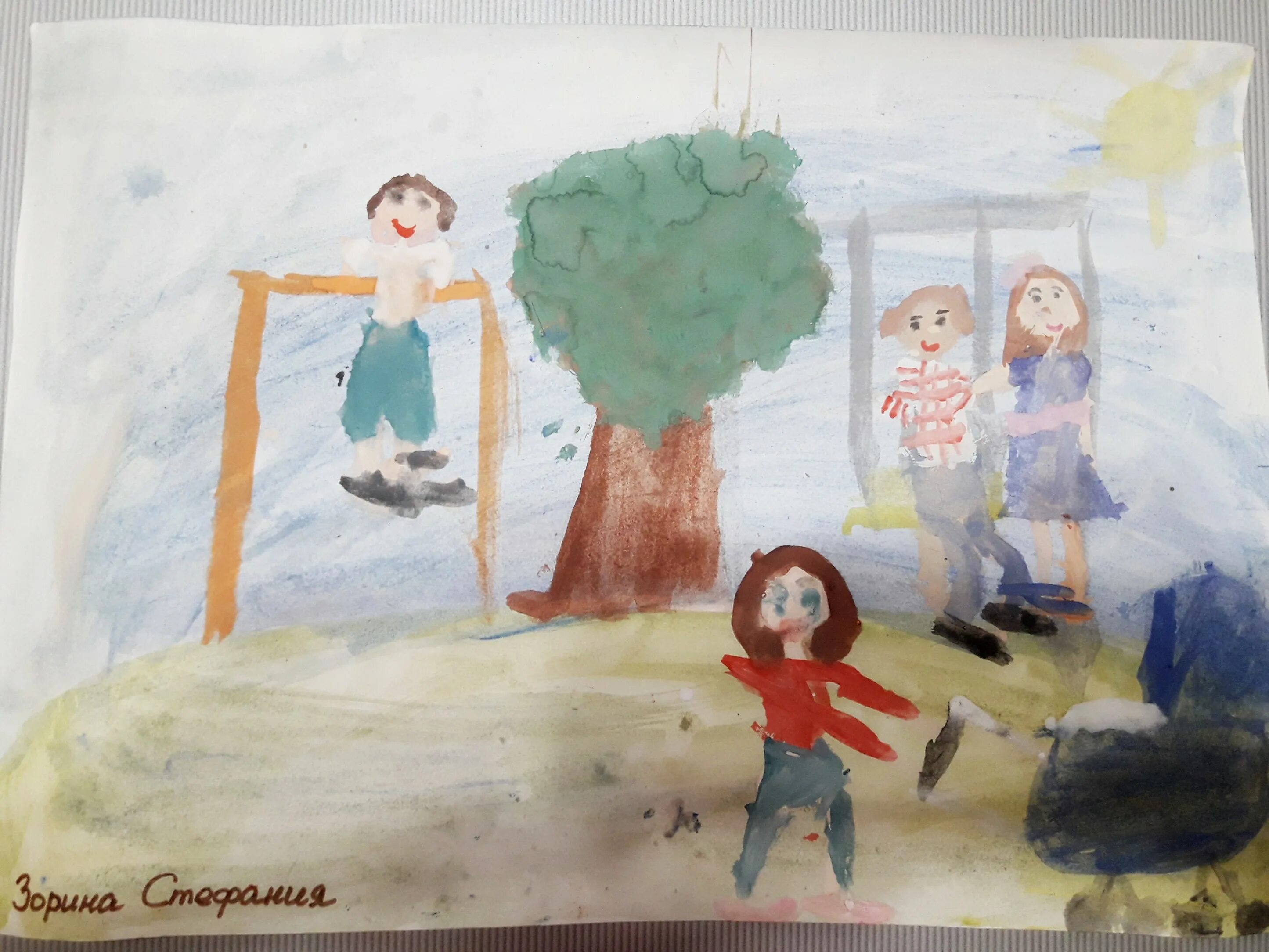 Рисунок папа мама я голосует вся семья