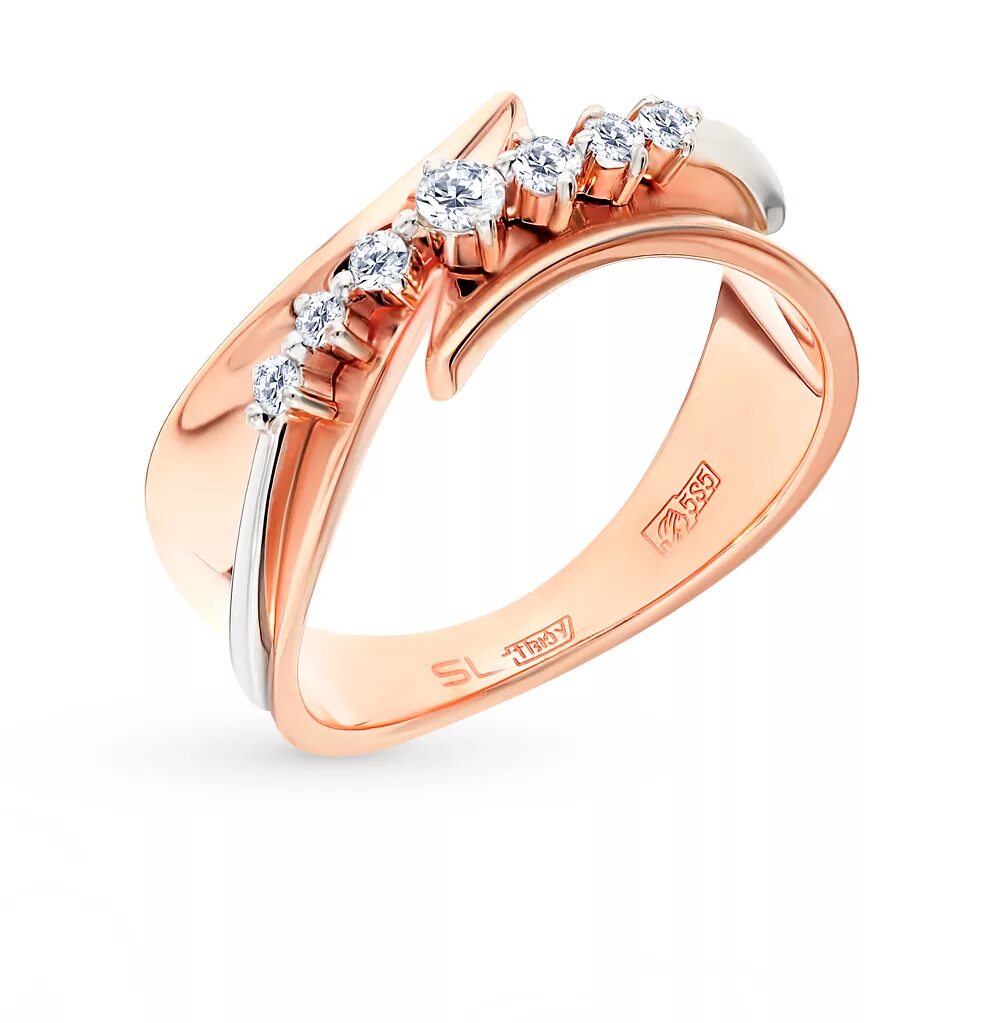 Кольцо розовое золото с бриллиантом Санлайт. Санлайт кольцо с бриллиантом золото. Золотое кольцо с бриллиантами санлайт