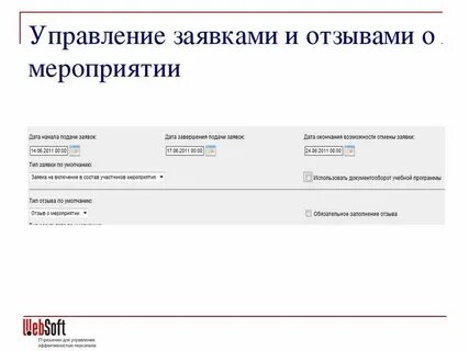 Управление заявками