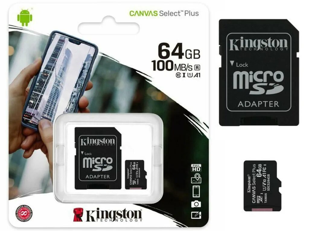 Встроенная память 64 гб. Kingston Canvas select Plus MICROSDXC 64 ГБ. Kingston Canvas MICROSD 64gb. Карта памяти 64 ГБ Kingston Canvas select Plus. Kingston MICROSD Canvas select 256.