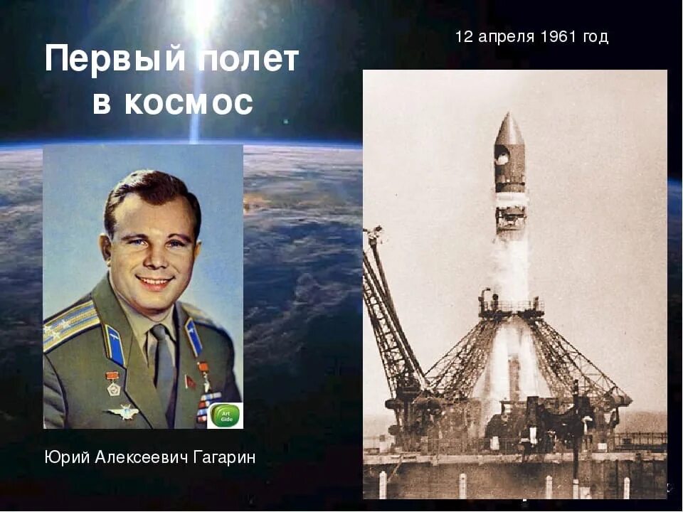 1961 год космос. Гагарин Юрий Алексеевич первый полет. Гагарин 1961 год. 12 Апреля 1961 года Юрий Гагарин совершил первый полёт в космос. 1961 Гагарин в космос.