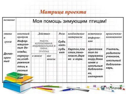 Матрица проекта
