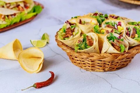 Рожки из тортильи