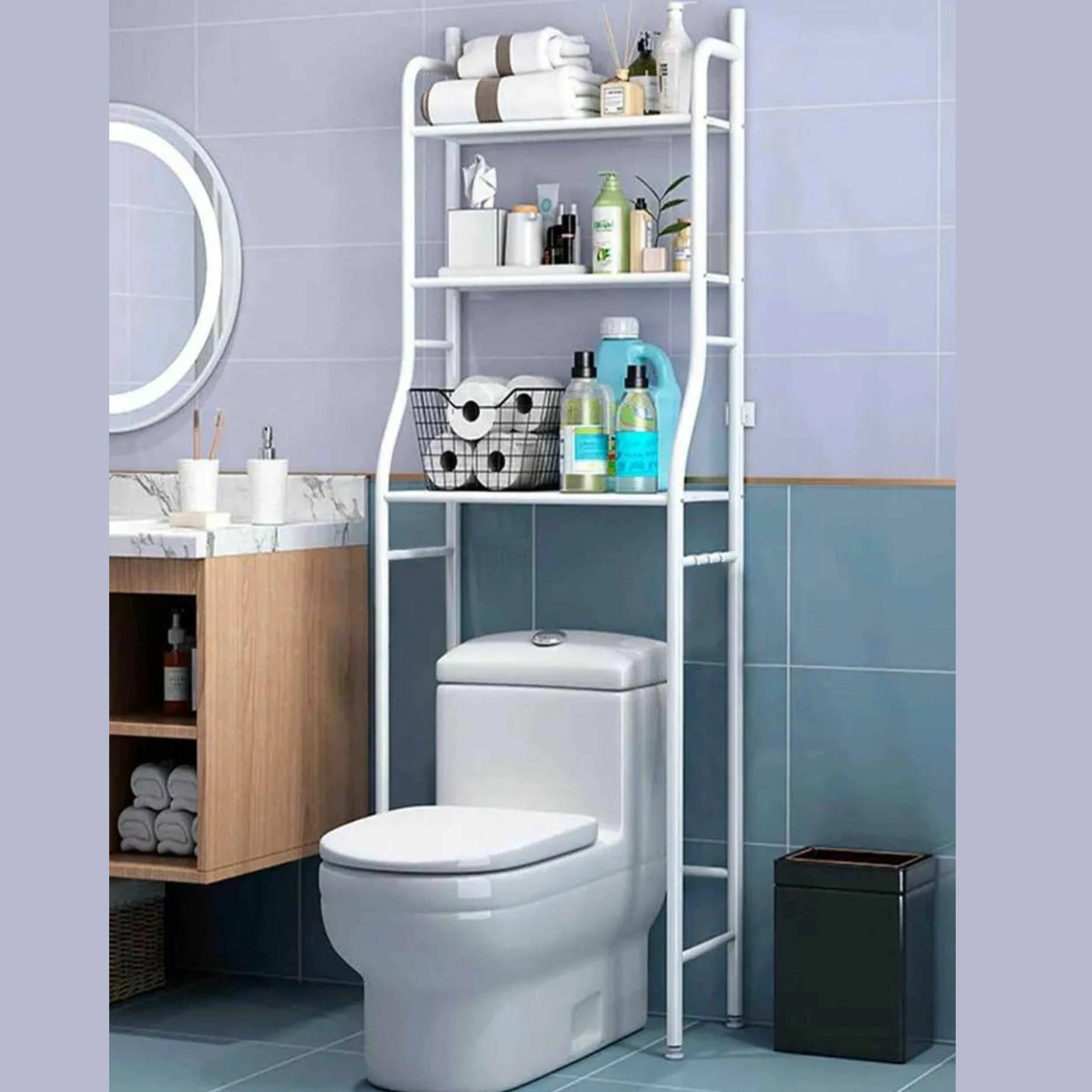 Стеллаж для ванной washing Machine Rack TM-011. Этажерка Toilet Rack, 50х25х160 см. Полка стеллаж для унитаза Toilet Rack. Стеллаж hw47883wh.
