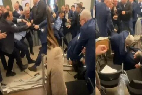 Драка в грузинском парламенте