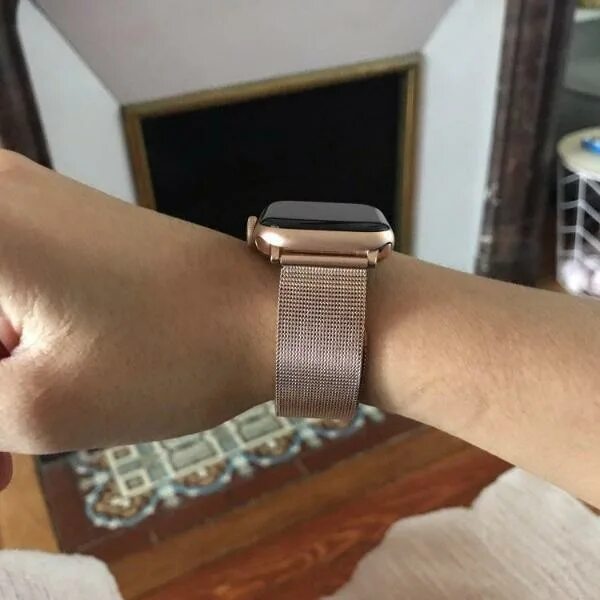 Apple Band 41mm Gold Milanese loop. Apple watch 4 40mm Gold. Apple watch 6 Stainless Steel Gold 44 mm. Apple watch 38/40/41 mm Milanese Band золотой.