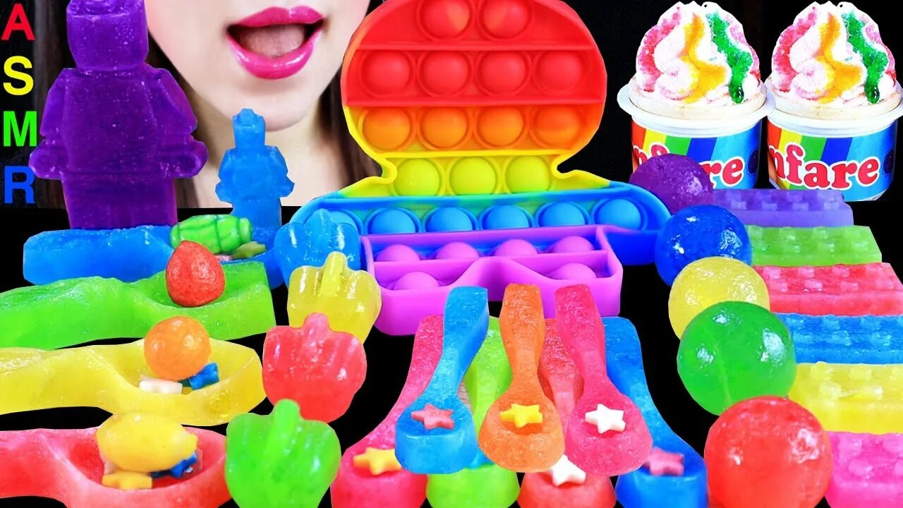 Rainbow Jellies игрушки 2020. Радужный маршмеллоу. Джелли поп. ASMR Rainbow Jelly. Popping jellies