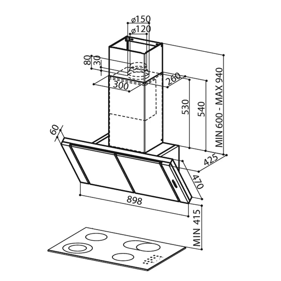 Повесить вытяжку над плитой. Turboair Lei gr/a/52 схема встраивания. Наклонная вытяжка Maunfeld размер 60. Вытяжка схема монтажа электрическая плита. Вытяжка Maunfeld Размеры.