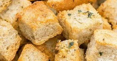 Как приготовить вкусные белые сухарики