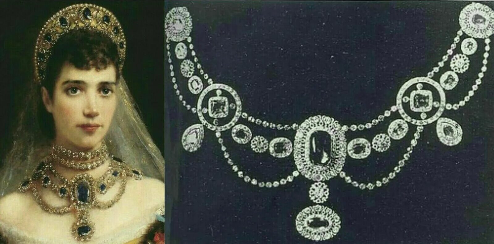 Шкатулки из крыма. Бриллианты колье в футляре. Шейное украшение в ларце княгини 6. Изумрудная тиара александры федоровны. Сапфировая парюра марии федоровны.