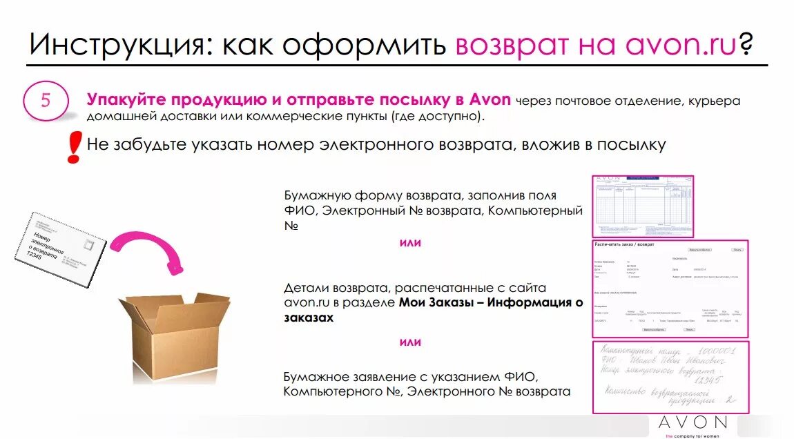 Возврат эйвон. Как оформить возврат в эйвон. Возврат Avon оформить. Как оформить возврат. Получена информация о заказе