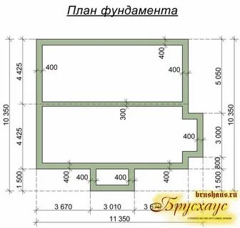 План фундамента дома