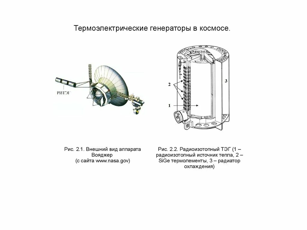 Какие элементы используются в радиоизотопных термоэлектрических генераторах