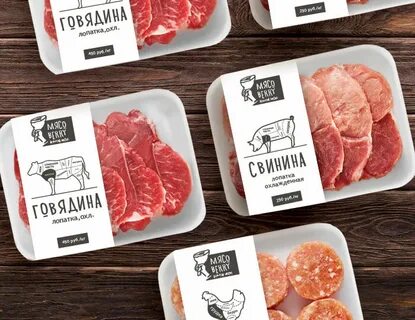 Упаковка свежее мясо