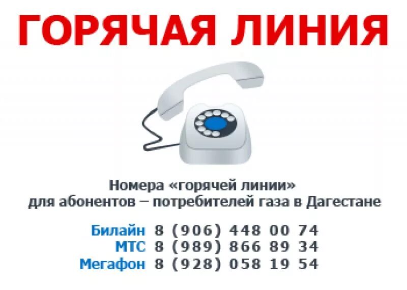 Коммунальная служба номер телефона. Номер горячей линии. Горячая линия Дагестана. Номер телефона горячей линии газового. Горячая линия службы газа.