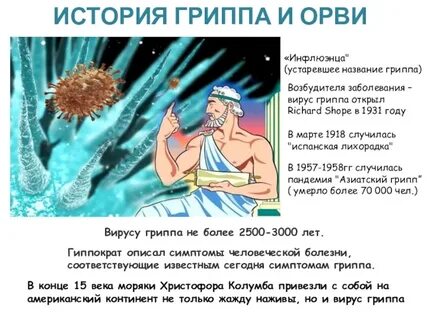 Появление гриппа