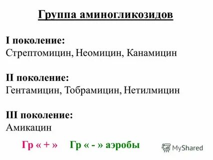 Ответ антибиотика