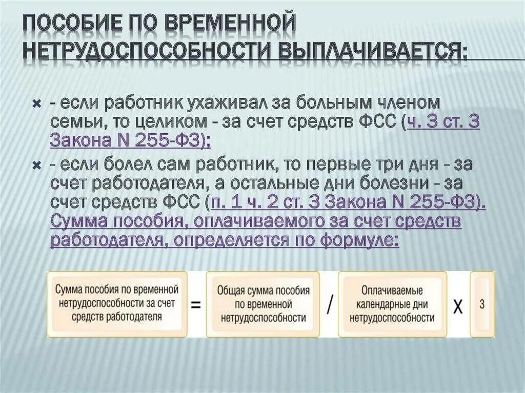 255 фз больничные листы