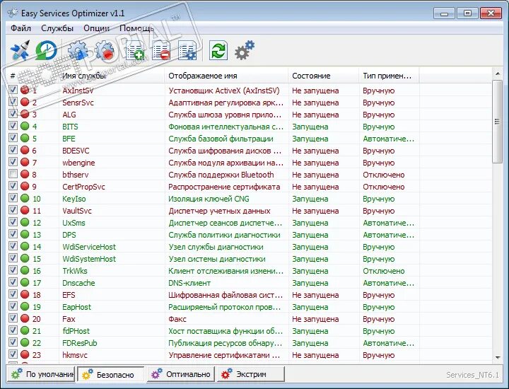 Easy services optimizer v 1.2. Easy service optimizer. easy service optimizer windows 7. easy service optimizer 2018. step 7: настройка служб windows.