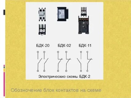 Схема контактов