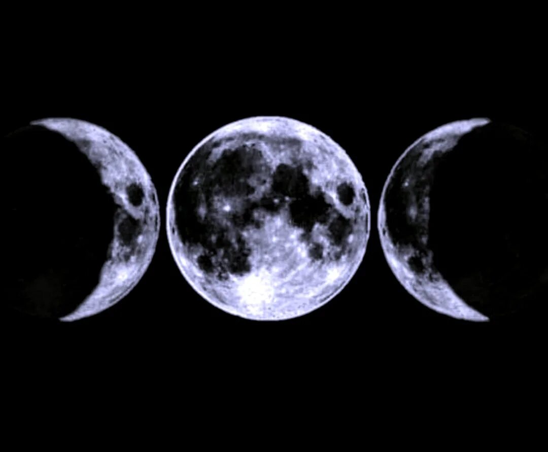 убывающая луна. луна билль. викка тройная богиня луны. Three moon. Three moon.