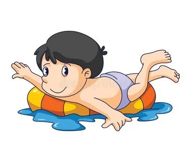 The child can swim
