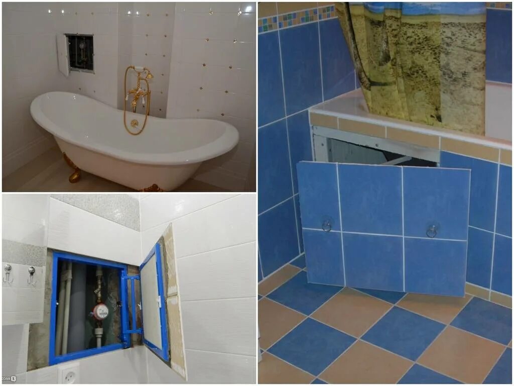 Bathroom Wall Access Panel Tiled bath panel, Kitchen rack design, Access panel
