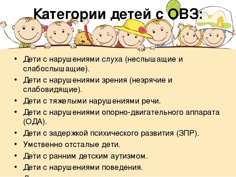 Какие виды дети