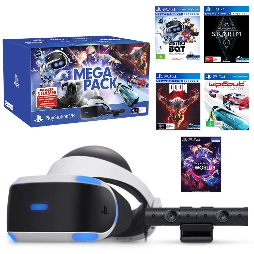 Очки реальности ps4. Sony PLAYSTATION VR Mega Pack Bundle. Sony PLAYSTATION VR Mega Pack 2. PLAYSTATION VR CUH-zvr2 Mega Pack. PLAYSTATION VR 2 бандл.