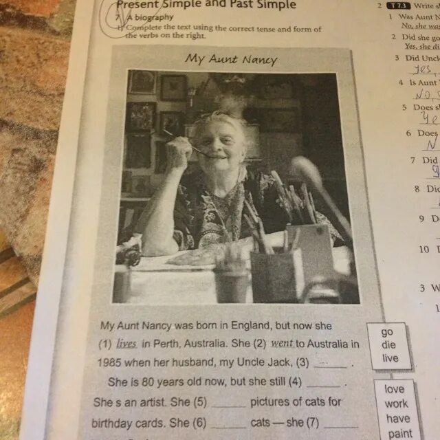 She said she do the work. Maxell ud1 1985. "Jack was born in America in 1986" или "Jack borned in America in 1986"?. My Aunt was born in 1971. Write questions for these answers where was Lucian Freud born in Berlin.