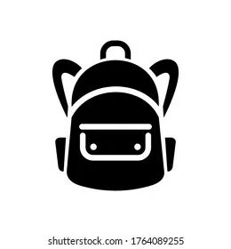 Стоковое векторное изображение: backpack travel icon vector logo. backpack ...