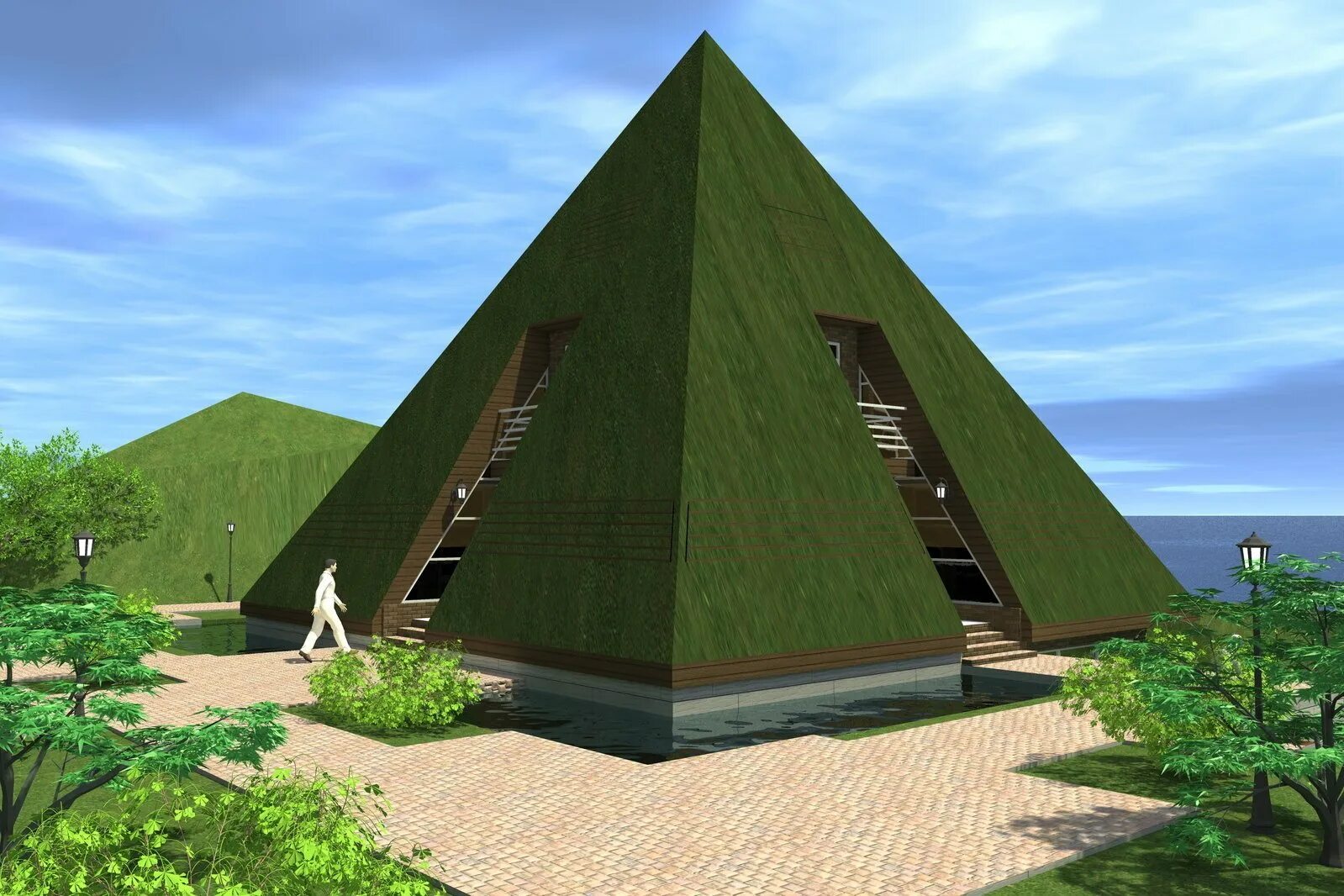 Пирамида сальск. Дом пирамида Мексика. Жилой дом-пирамида в Куншане, Китай. «Великолукская пирамида». Дом усеченная пирамида.