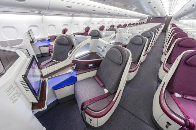 Катарские авиалинии самолеты внутри фото qatar airways q suite-8 Andy's Travel Blog