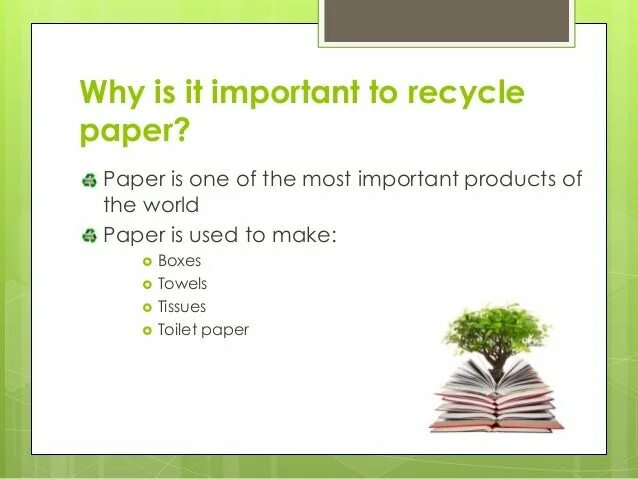 We should recycle. Why recycle paper. Important to recycle. Why Recycling is important. Why to recycle.