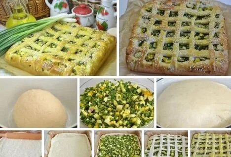 Пирог из дрожжевого теста с яйцом