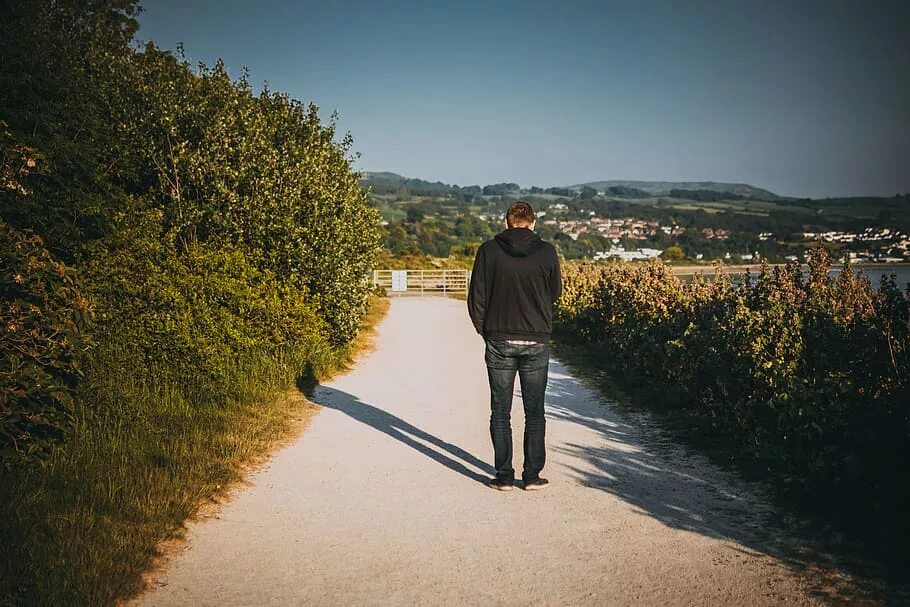 While alone