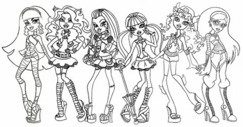 Monster High Coloring Pages 