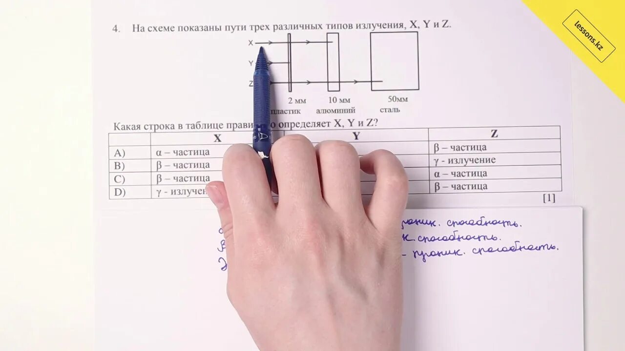 Соч по физике 9 класс. На схеме показаны пути трех различных типов излучения x, y и z.. На схеме показаны пути трех различных типов излучения xyz.