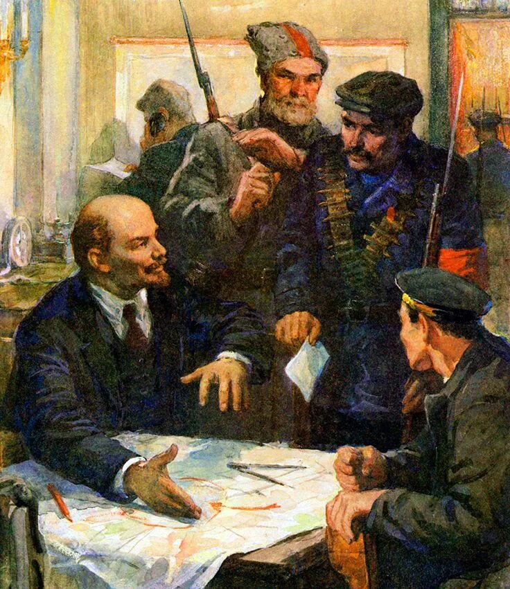 Большевик идет. Картина "Ленин и Фрунзе" горачив. Ленин и большевики в 1917.