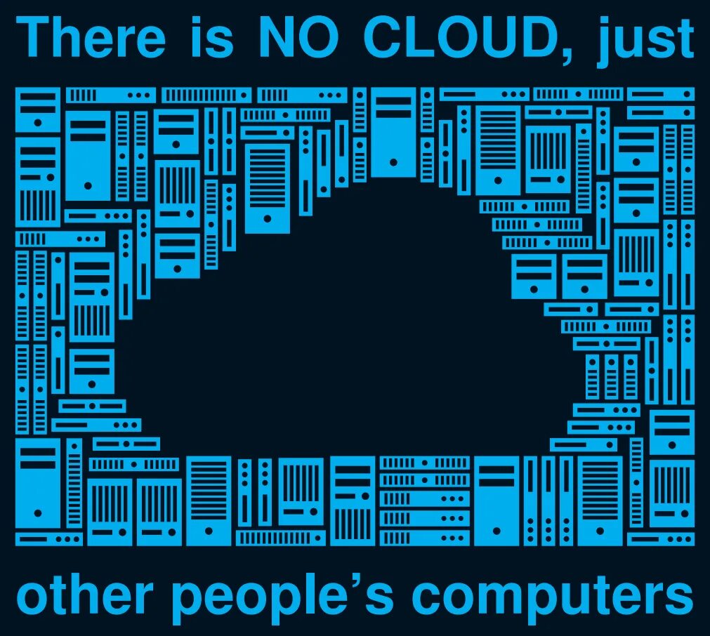 There is no default. There is no cloud.
