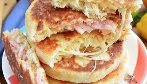 Лепешки с начинкой в духовке