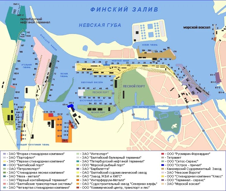 Схема порта Санкт-Петербург. Карта морского порта СПБ. Районы порта большой порт Санкт-Петербург. Схема морского порта Санкт-Петербурга.