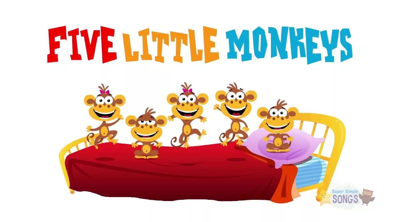 Five little monkeys song. Five little monkeys jumping. Five little monkeys song. Five little monkeys song. 5 little monkeys nursery rhymes by flying cubes.