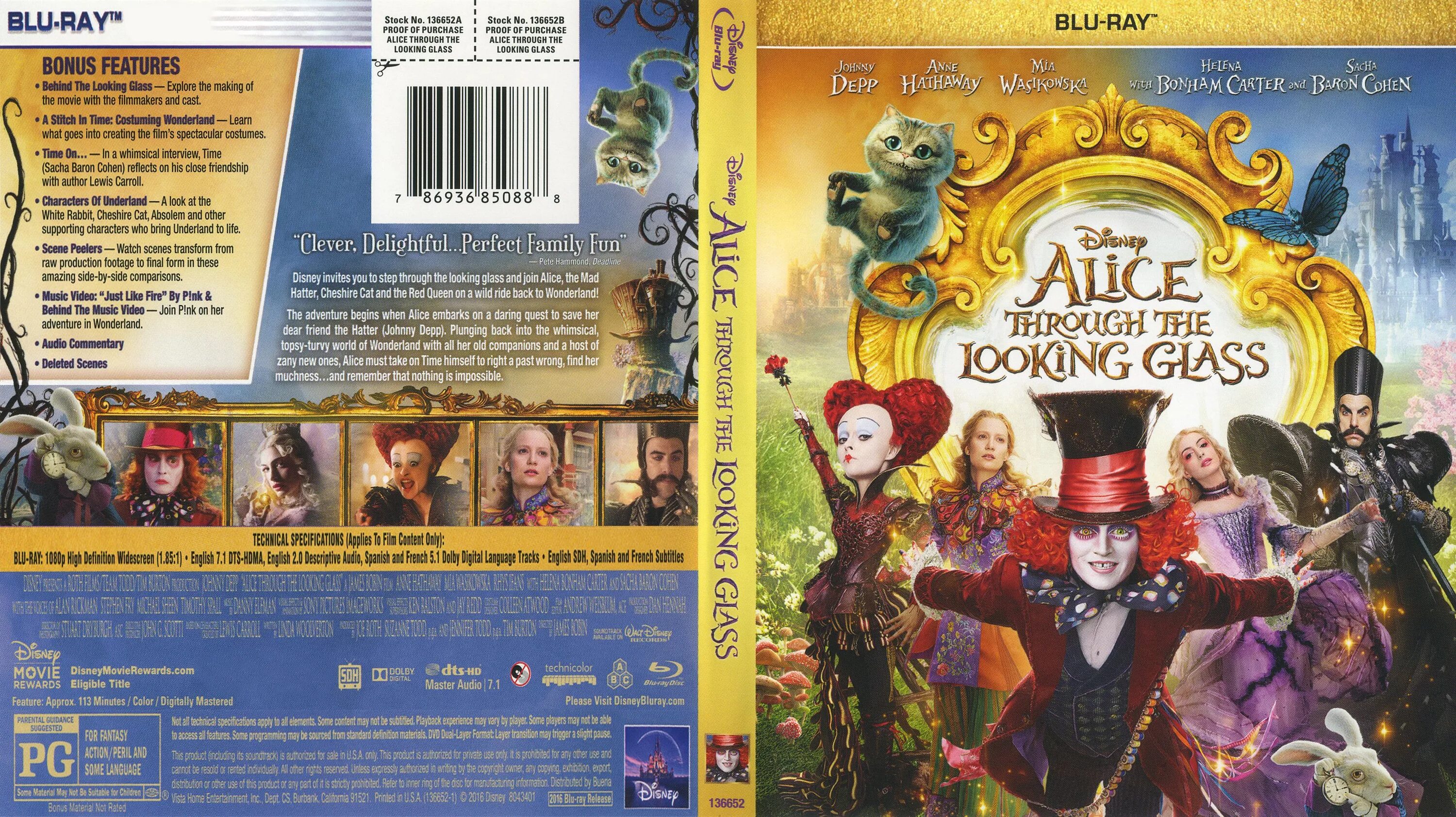 Look at the feature titles. Алиса в Зазеркалье обложка Blu-ray. Алиса в Зазеркалье аудио. Alice through the looking Glass Covers. Мультфейерверк DVD Алиса в Зазеркалье.
