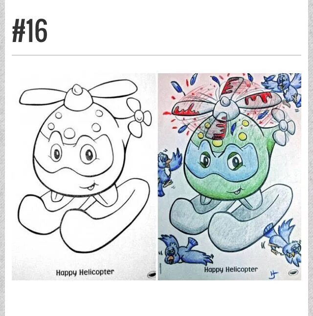 Coloring book corruptions.