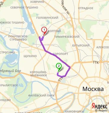 Сколько ехать до тимирязевской