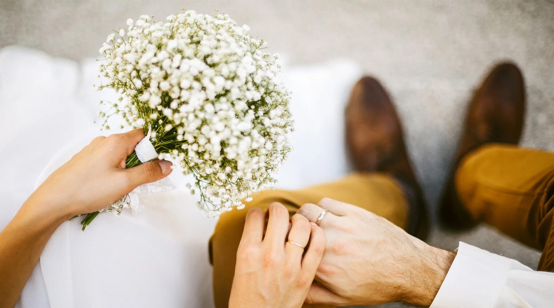 Цветы выйти замуж. Люди в браке.