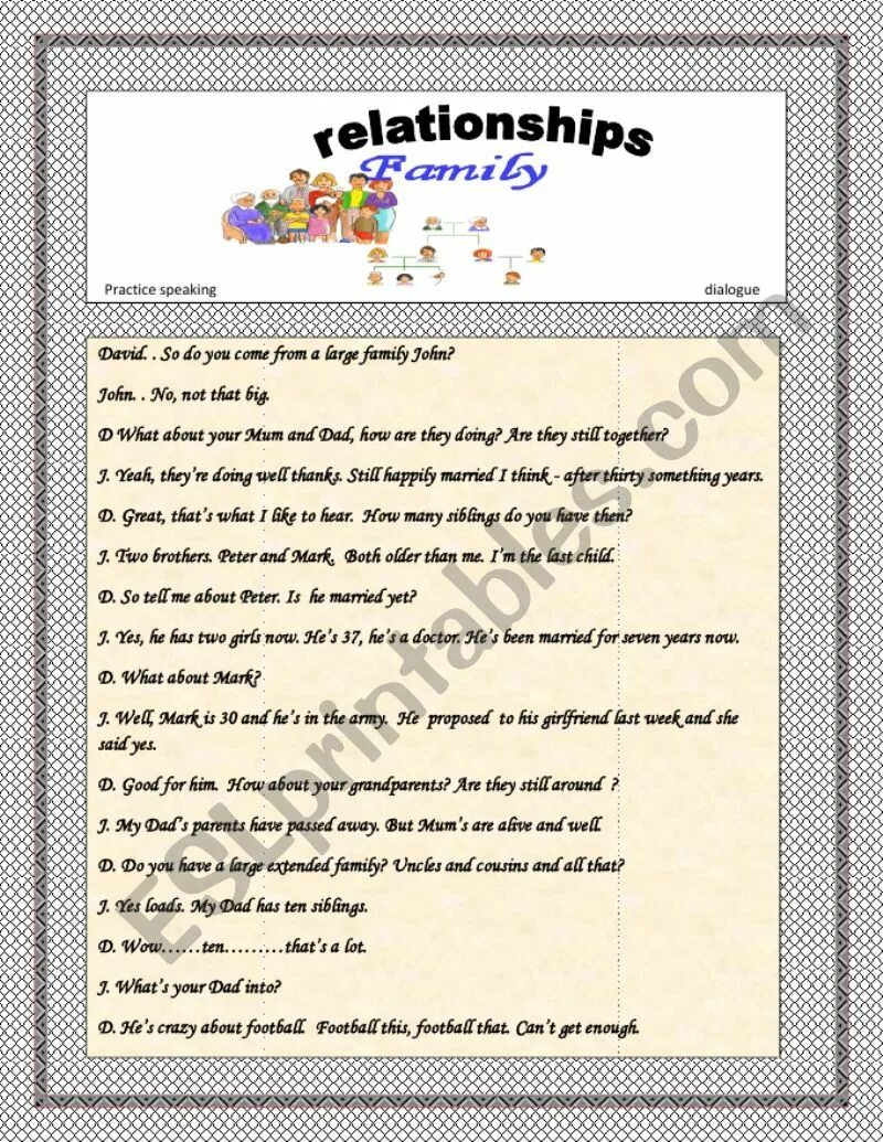 How to get to dialogues. Family relationships задания. Family relationships Worksheet 7 класс. Relationships Worksheets. Фэмили релатионшип.